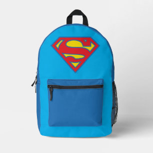 Klassiek Supergirl-logo met blauwe omtrek Bedrukte Rugzak