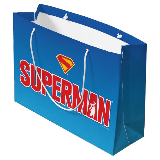 Klassiek Superman Vet Logo Groot Cadeauzakje (Achterkant Gekanteld)