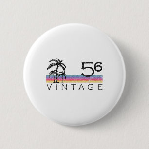 Klassiek surfen 1956 Stille Oceaan Zonsondergang V Ronde Button 5,7 Cm