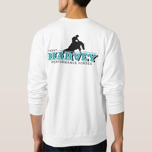 Klassiek sweatshirt met zwarte logo (Achterkant)