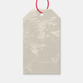 Klassiek Swirl Marble patroon Cadeaulabel (Voorkant)