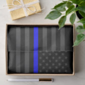 Klassiek symbool van Amerikaanse vlag Thin Blue Li Tissuepapier (Geschenk)