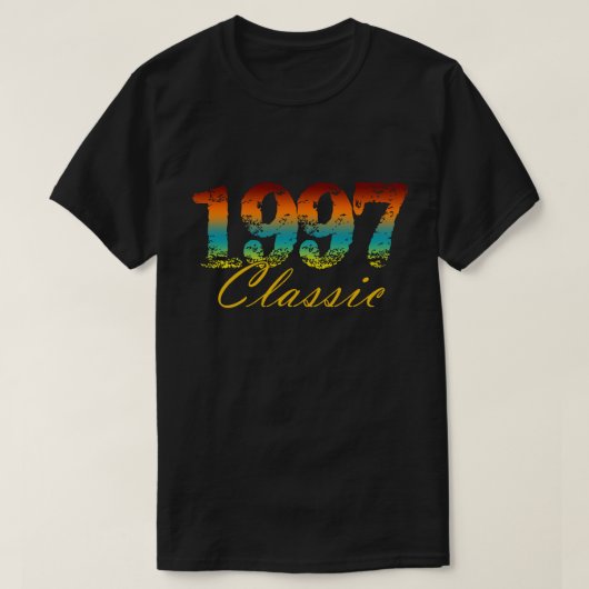 Klassiek T-shirt 1997 geboren in 1997 Birthday Gif (Design voorkant)