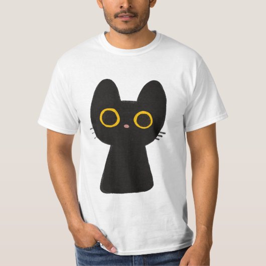 Klassiek T-shirt, Cat cartoon T-shirt (Voorkant)