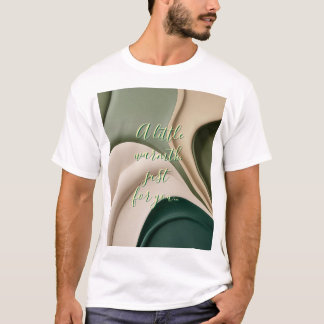 Klassiek T-shirt in stijlvolle abstracte vormgevin