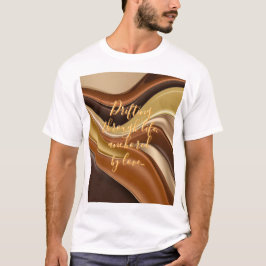 Klassiek T-shirt in stijlvolle abstracte vormgevin