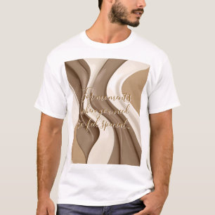 Klassiek T-shirt in stijlvolle abstracte vormgevin