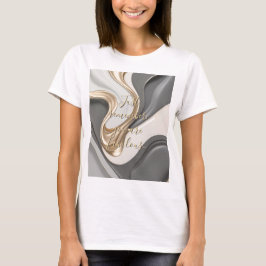 Klassiek T-shirt in stijlvolle abstracte vormgevin