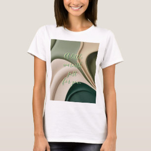 Klassiek T-shirt in stijlvolle abstracte vormgevin