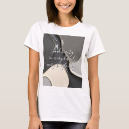 Klassiek T-shirt in stijlvolle abstracte vormgevin