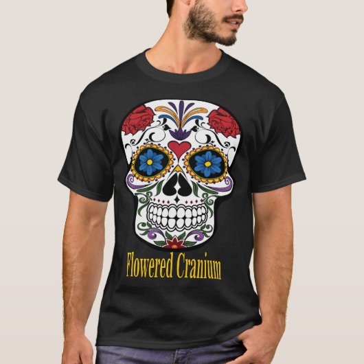 Klassiek T-Shirt met bloembranium (Voorkant)