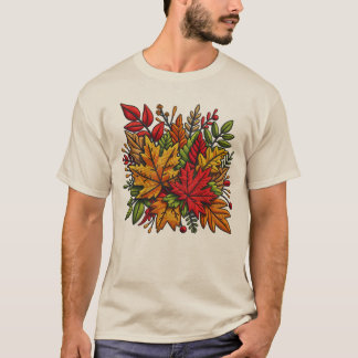 Klassiek T-shirt met bloemenborduurwerk