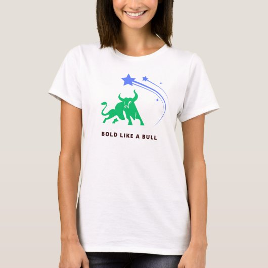 Klassiek T-shirt met Bull Design (Voorkant)