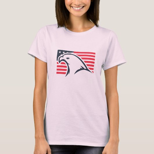 Klassiek T-shirt met Eagle Mark of USA (Voorkant)