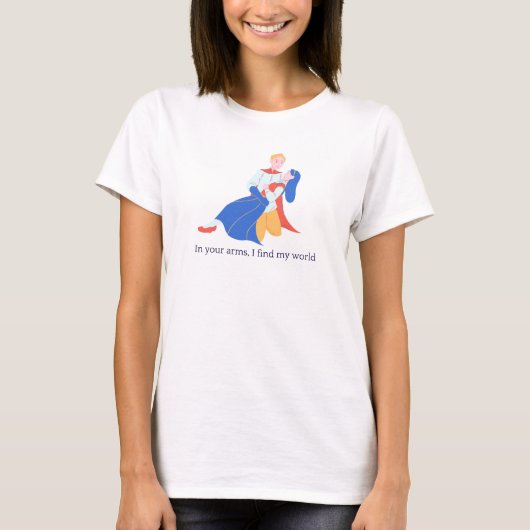 Klassiek T-shirt met romantische sfeer (Voorkant)