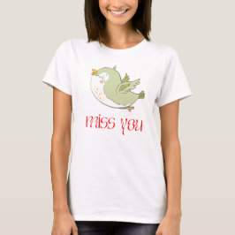 Klassiek T-shirt met schattig Bird Design