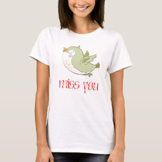 Klassiek T-shirt met schattig Bird Design
