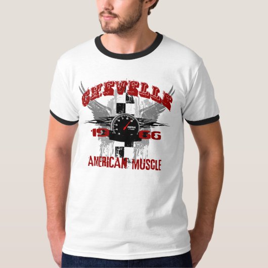 Klassiek T-shirt op de borst (Voorkant)