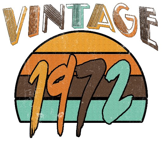 Klassiek T-shirt uit 1972