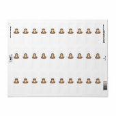 Klassiek T-shirt van Cozy Sloth Etiket (Full Sheet)