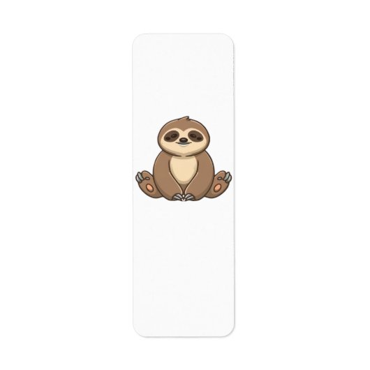 Klassiek T-shirt van Cozy Sloth Etiket (Voorkant)