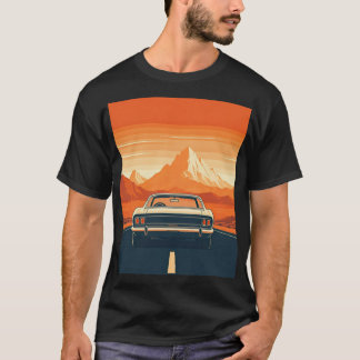 Klassiek T-shirt, vintage auto T-shirt
