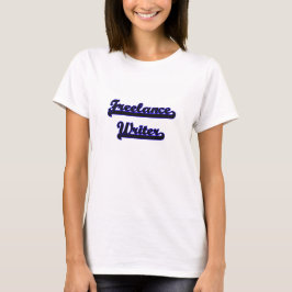 Klassiek taakontwerp freelance schrijver t-shirt