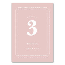 Klassiek tafelnummer, trouwreceptie, roze