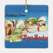 Klassiek Taos New Mexico Ornament (Achterkant)