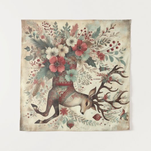Klassiek tapijt voor kerstherten wandkleed (Voorkant (horizontaal))