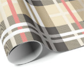 Klassiek Tartanpatroon Cadeaupapier (Rol Hoek)