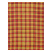 Klassiek Tartanpatroon met rode bruin geborduurd p Tafelkleed (Voorkant)