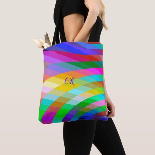 Klassiek Tas met BrightStor MultiColor Stripes (Dichtbij)