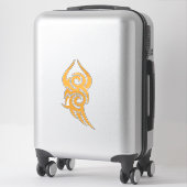 Klassiek tattoo-geïnspireerd lijngerelateerd ontwe sticker (Koffer)