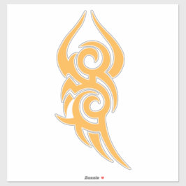 Klassiek tattoo-geïnspireerd lijngerelateerd ontwe sticker