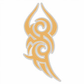 Klassiek tattoo-geïnspireerd lijngerelateerd ontwe sticker (Voorkant)