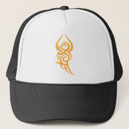 Klassiek tattoo-geïnspireerd lijnkunstontwerp trucker pet