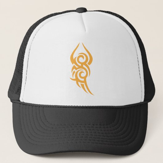Klassiek tattoo-geïnspireerd lijnkunstontwerp trucker pet (Voorkant)