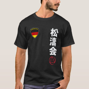 Klassiek team karate Shotokai Duitse vlag Japans T-shirt