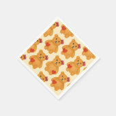 Klassiek teddybeer patroon servet (Hoek)