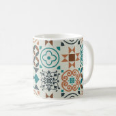 Klassiek Tegel Pattern Koffiemok (Voorkant rechts)