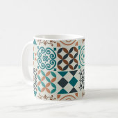 Klassiek Tegel Pattern Koffiemok (Voorkant links)