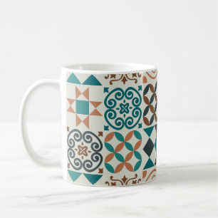 Klassiek Tegel Pattern Koffiemok
