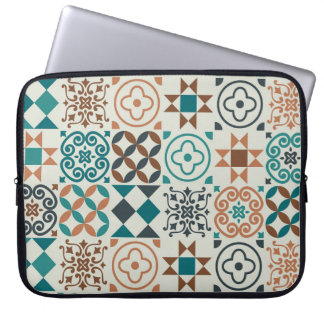 Klassiek  Tegel Pattern Laptop Sleeve