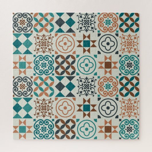 Klassiek  Tegel Pattern Legpuzzel (Verticaal)