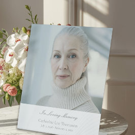 Klassiek 'Ter nagedachtenis aan' rouwvoetstuk bord Reclamebord Met Voetstuk