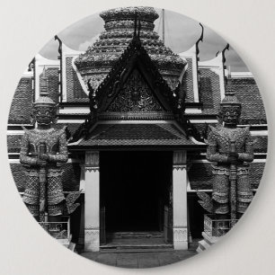 Klassiek Thailand Bangkok Wat Phra Kaew Duivelbewa Ronde Button 6,0 Cm