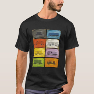 Klassiek Ticket-naar-Ride-treinen T-shirt