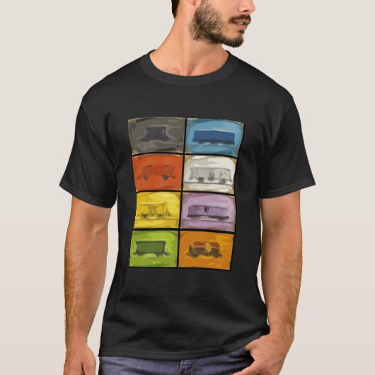 Klassiek Ticket-naar-Ride-treinen T-shirt (Voorkant)