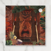 Klassiek Tiki Aloha Hawaiaans Luau Verjaardagsfees Bedankjes Labels (Achterkant)